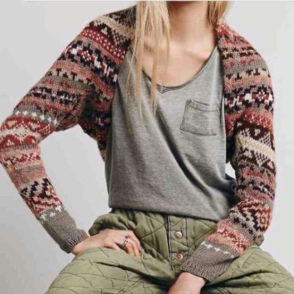 Free People Sweaters - Free People Fair Isle Bolero Sweater